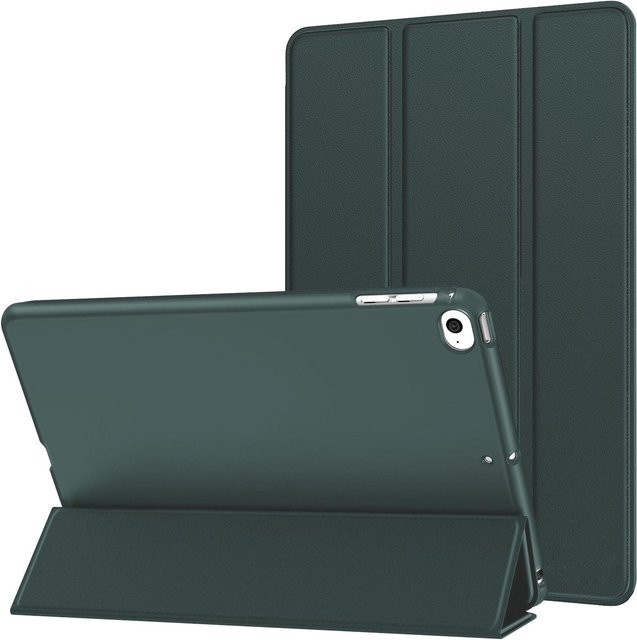 Magnetische Smart Flip Hülle für iPad 9.7 und iPad Air 9.7 (2013/2014) mit Auto Wake/Sleep Funktion in Grün - Bild 1