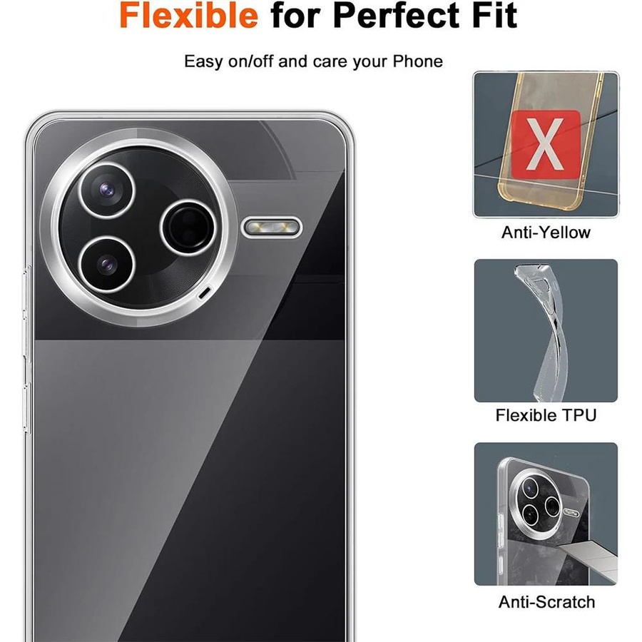 Xiaomi Poco F7 Ultra Transparente Handyhülle aus weichem TPU - Bild 1