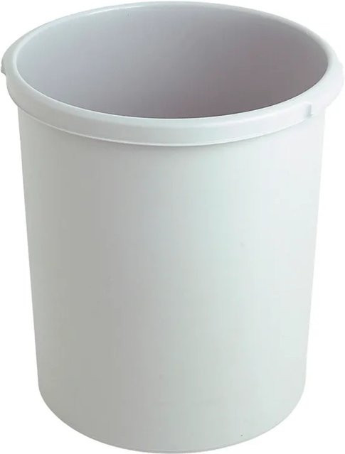 PROREGAL SparSet 4er Pack Klassische Runde Papierkörbe aus Kunststoff, Grau, H x B x T: 41 x 37,5 x 41 cm, 30 Liter - Bild 1