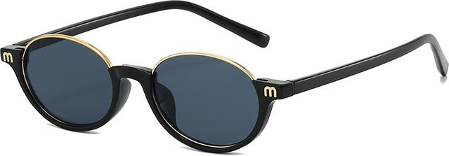 2026 Oval-Sonnenbrille für Damen, Halbrand - Bild 1