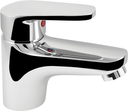WELLWATER Armatur Pisa WT-EHM für das Badezimmer, verchromt, silberfarben, B/H/T: 15 x 20,1 x 9,5 cm - Bild 1