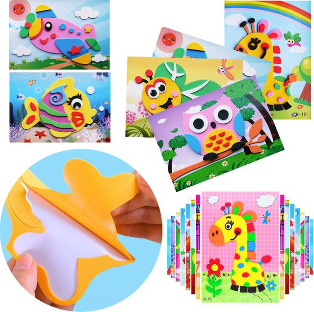 ZYF Cartoon 3D EVA Aufkleber, Tiere, Schaumstoff, Bunt / Mehrfarbig - Bild 1