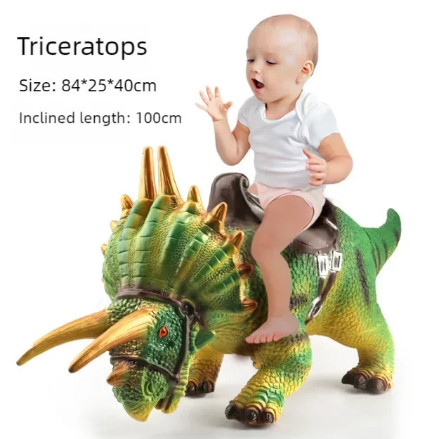 MOQIDODO Dinosaurier Modell Spielzeug, 80 cm, Grün - Bild 1