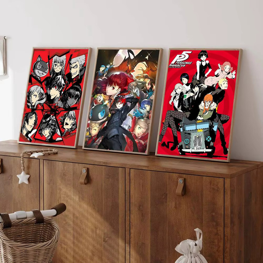 Rastar Persona 5 Whitepaper Poster, wasserfester Papieraufkleber in Weiß für Wandgestaltung und ästhetische Kunst - Bild 3