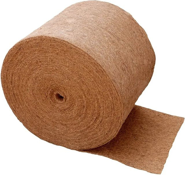 Proflora Kokosfaser Matte Unkrautvlies für Teichumrandung und Hochbeet in Beige und Braun, Breite: 0,50 m, Länge: 25 m - Bild 1