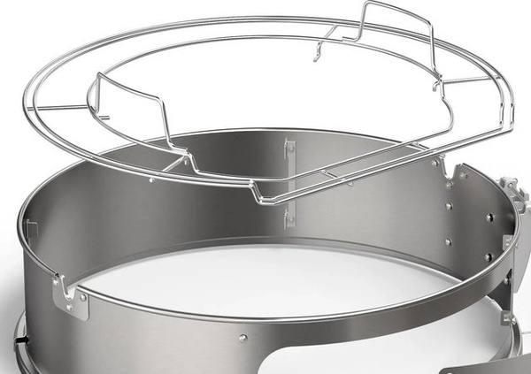 Rösle Gourmetring aus Edelstahl in Silber für Rösle Kugelgrill No.1 F60 und G60