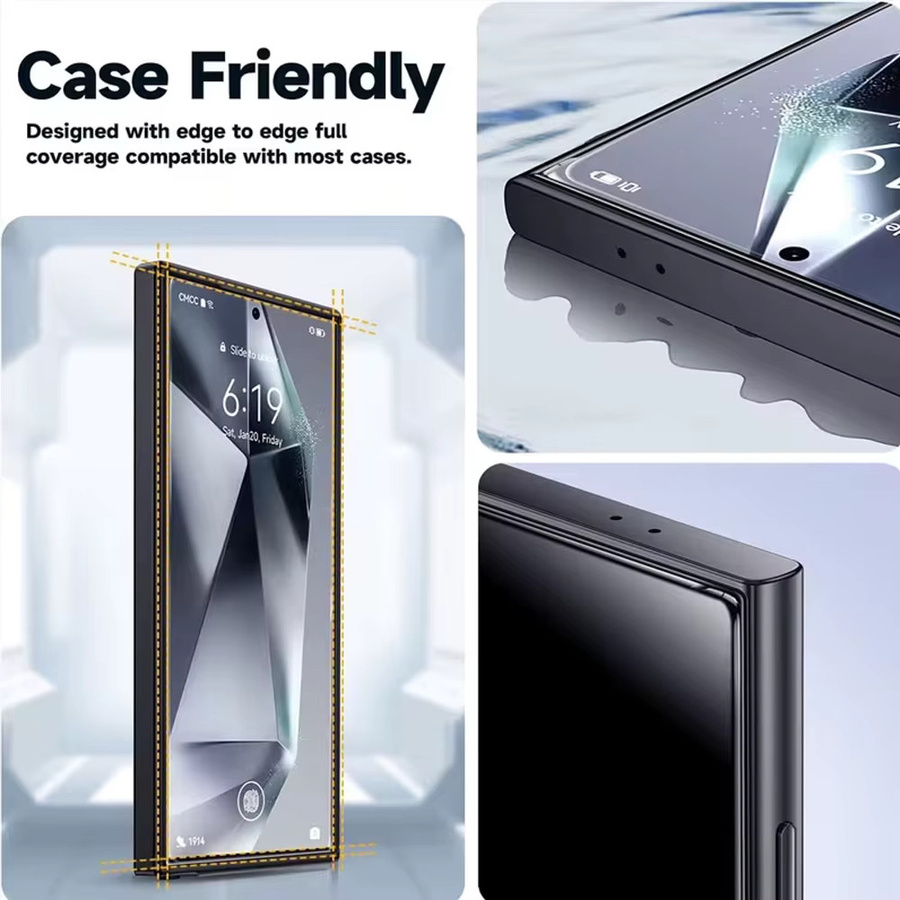 Samsung Panzerglas Displayschutzfolie transparent für S26 Ultra, S26 Plus, S26, S25 Edge, S25 Plus, S24 Ultra, S24 und S23 - Bild 5