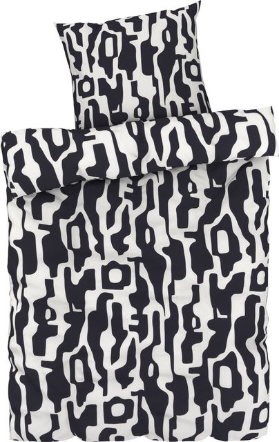 LIVARNO HOME Bettwäsche Edel-Renforcé Geometrisch Multicolor, Baumwolle, B/H: 155 x 220 cm und B/H: 80 x 80 cm - Bild 1