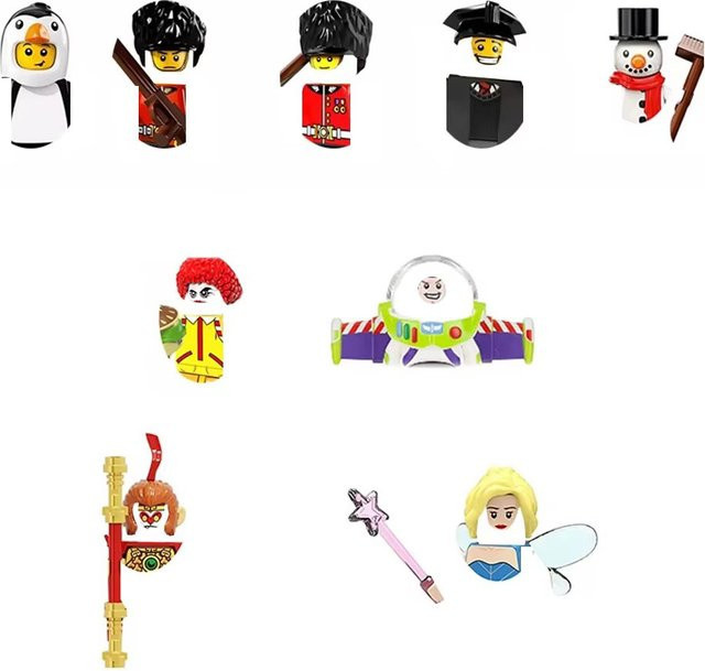 Disney Cartoon-Bausteine Mini-Sammelfiguren, Einzelfigur - Bild 1
