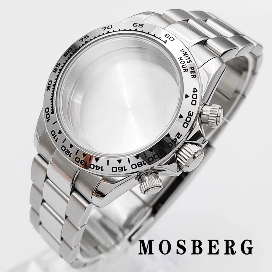 miuksi Uhrengehäuse mit Armband, Edelstahl, Bicolor, 39 mm, Unisex - Bild 2