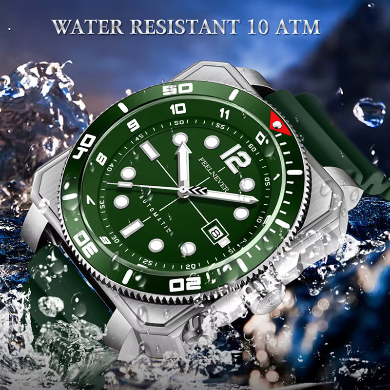 FEELNEVER Armbanduhr Automatik, Edelstahl, Saphirglas, Herren - Bild 2
