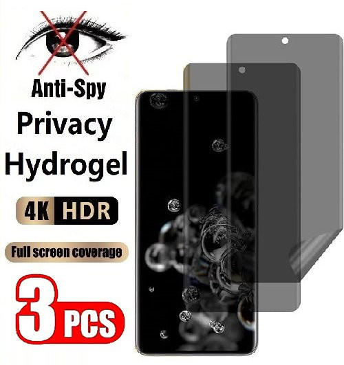 3er-Set Anti-Spy Privatsphäre Hydrogel Displayschutz für Vivo V25e V27 Pro V27e V27s V29 V30 Pro Lite 5G V29e V2303 - Bild 1