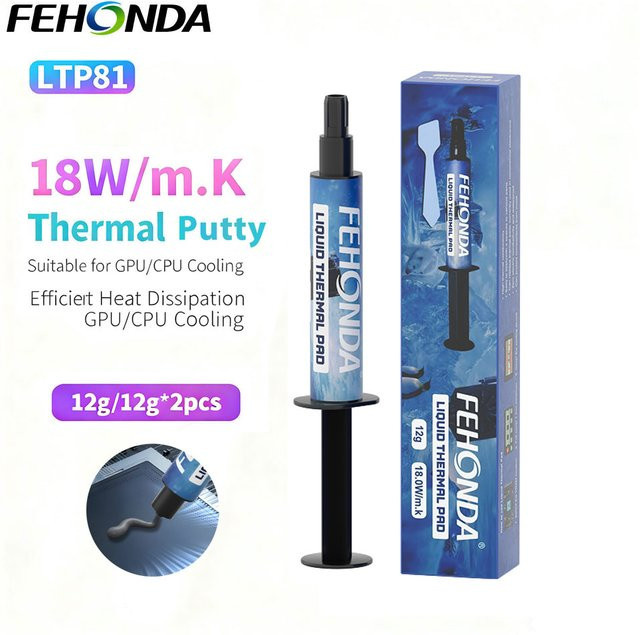 FEHONDA Thermal Putty 18 W/m.K Hochwärmeleitendes Gel zur CPU und GPU Wärmeableitung für PS4 - Bild 1