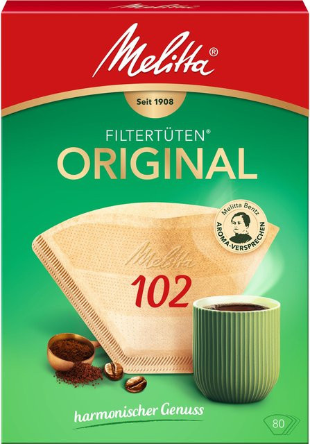 Melitta Filtertüten in Beige und Braun 102/80 - Bild 1