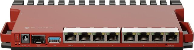 MikroTik L009UIGS-RM Router und 9-Port-Switch mit 1GbE und 2,5GbE, 2,4 GHz Single-Band, an DIN-Schiene montierbar - Bild 1
