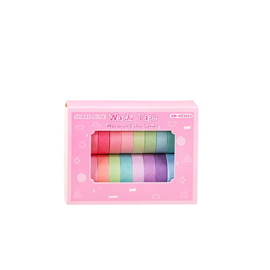 Washi Tape Set mit Cartoon-Blumen-Motiven in Grün und Mehrfarbig, 20 Rollen für Journaling und Scrapbooking - Bild 3