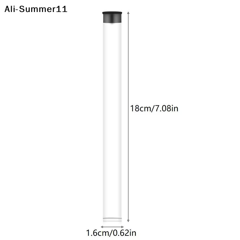 A6L Transparenter Aufbewahrungsbehälter aus Kunststoff, Drehbarer zylindrischer Stifthalter und Make-up-Pinsel-Etui, Höhe: 18,0 cm, Durchmesser: 4,0 cm - Bild 3