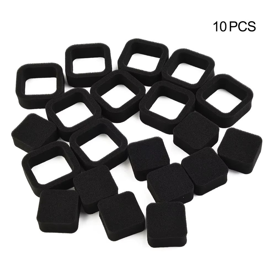 10er Set Luftfilter für TH23D String Trimmer in Schwarz von DAZZLEEX - Bild 2
