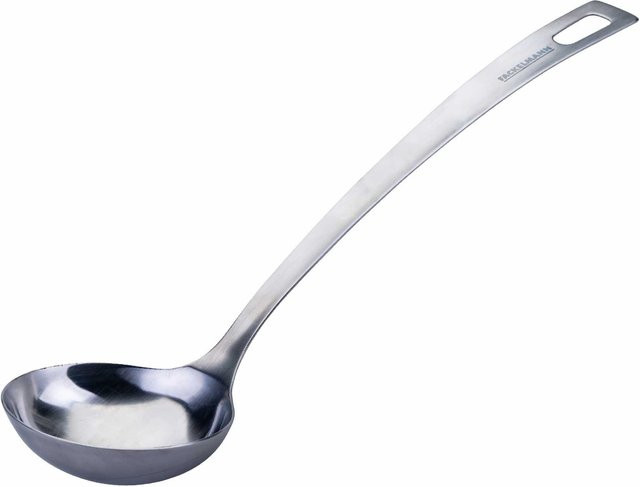 Fackelmann Schöpflöffel Essential aus Edelstahl in Silber mit Aufhängeschlaufe - Bild 1