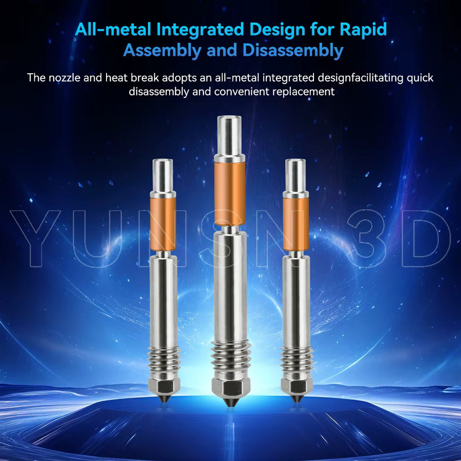 YUNSN 3D Hochgeschwindigkeits-Druckkopf-Upgrade TZ V6 3.0 Hotend-Kit in Blau für Ender 3, Ender 3 PRO, VORON 2.4 und CR10 - Bild 3