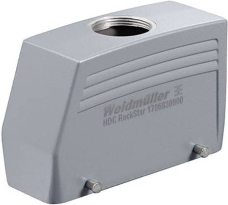 Weidmüller Steckergehäuse HDC 64D TOBU 1M32G 1786830000 in Grau aus Edelstahl - Bild 1