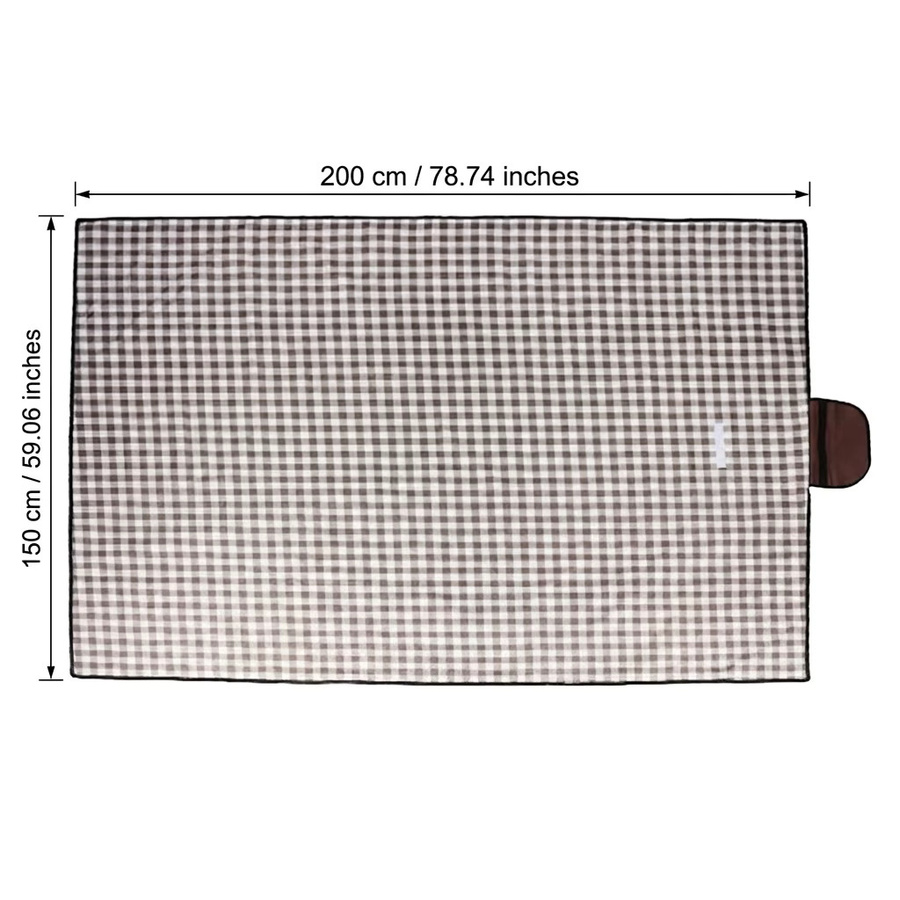 Wasserdichte Picknickdecke aus Oxford-Stoff für Outdoor, Camping und Strand inklusive Tragetasche - Bild 6