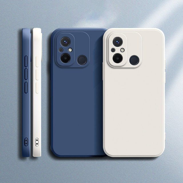 Luxus Silikon Schutzhülle für Xiaomi Redmi 12C 13C 14C 10C 10A 9C 9A 14R in Schwarz oder Blau - Bild 1