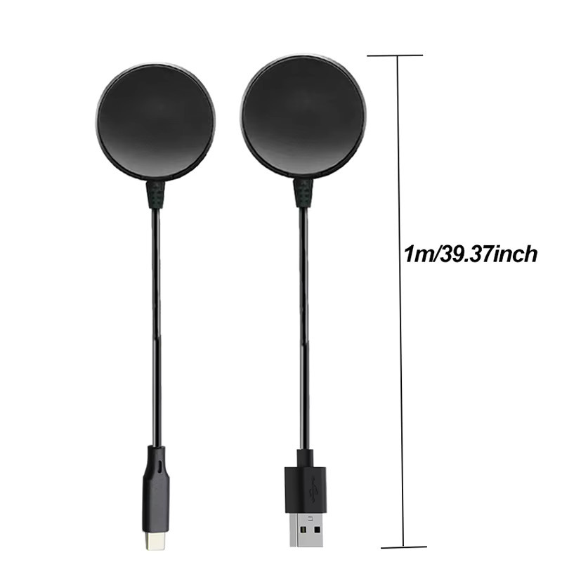 Magnetisches kabelloses USB-C Ladegerät in Schwarz für Samsung Galaxy Watch Ultra, Watch 7, 6, 5 Pro, 5, 4, 3 und Active 2 - Bild 2