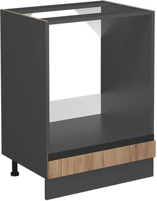 Vicco Herdschrank R-Line J-Shape Küchenschrank in Anthrazit und Eiche, Breite: 60 cm - Bild 2