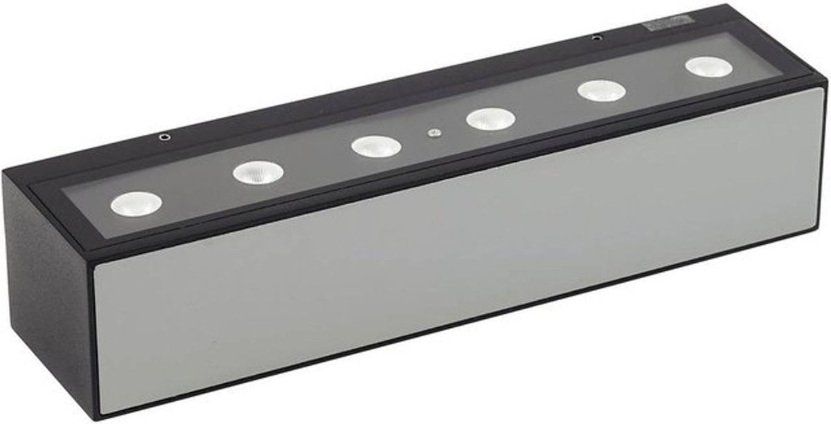 Lucande LED Außenwandleuchte Selim aus Aluminium und Glas in Schwarz, modern und minimalistisch, IP65 - Bild 1