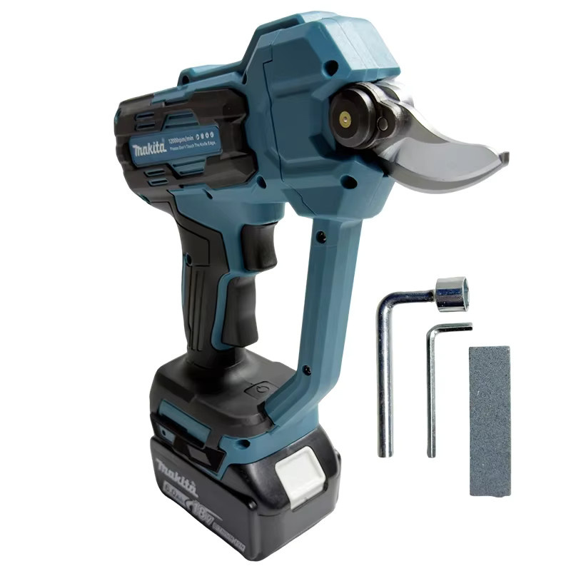Makita Akku-Gartenschere mit bürstenlosem Motor, kabellose Astschere für 18V-Akkus, blau - Bild 3