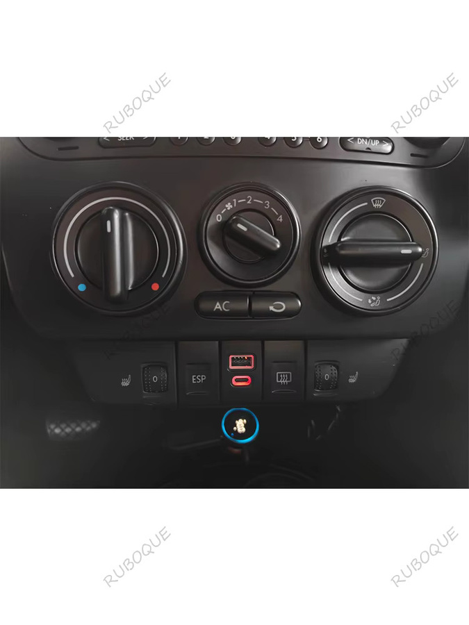 TRMODS USB-C PD Autoladegerät 12V 30W Typ C Power Adapter für Volkswagen Käfer in Schwarz - Bild 5