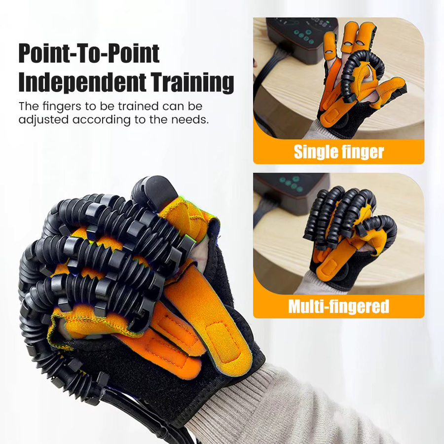 SUOLAER Handtraining Rehabilitations-Roboter Handschuhe für Schlaganfall und Hemiplegie in Schwarz - Bild 3
