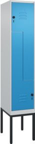 C+P Z-Spind Classic PLUS Gestell mit 2 Fächern und Sicherheits-Drehriegel, H x B x T: 212 x 40 x 50 cm - Bild 1