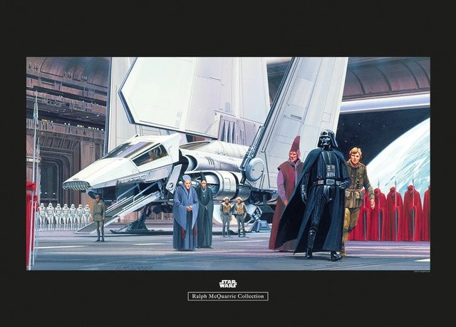 Komar Star Wars Wandbild Dock aus Qualitätsvlies, Multicolor, Breite: 70 cm, Höhe: 50 cm - Bild 1