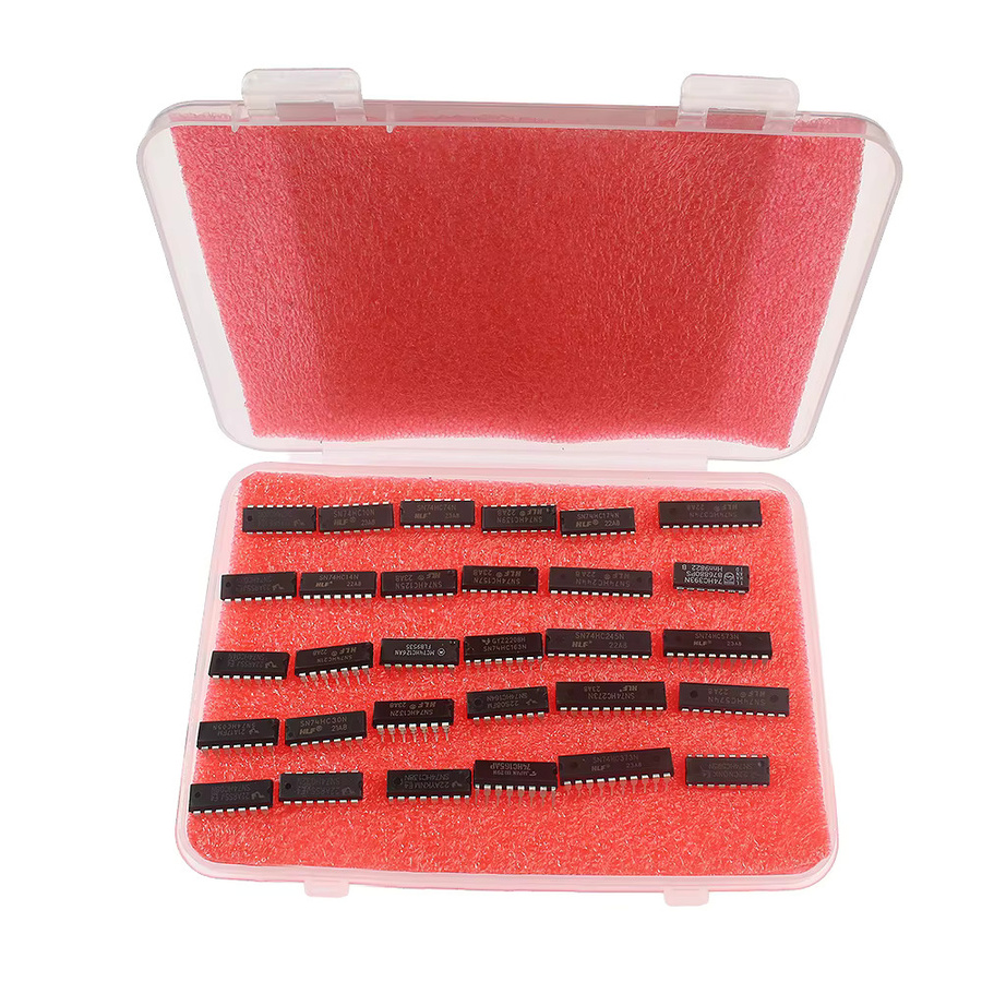 YTDMEN 30er Set 74HC Logik-ICs Integrierte Schaltungen Elektronik-Kit in Schwarz - Bild 3
