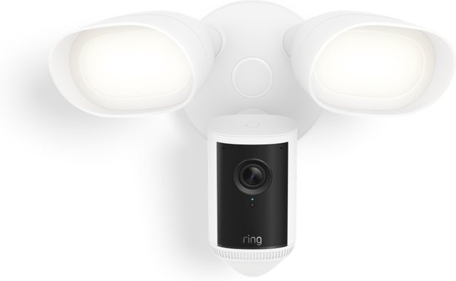 Ring Floodlight Cam Pro (2. Gen.) 4k-Außenkamera mit Flutlicht in Weiß - Bild 1