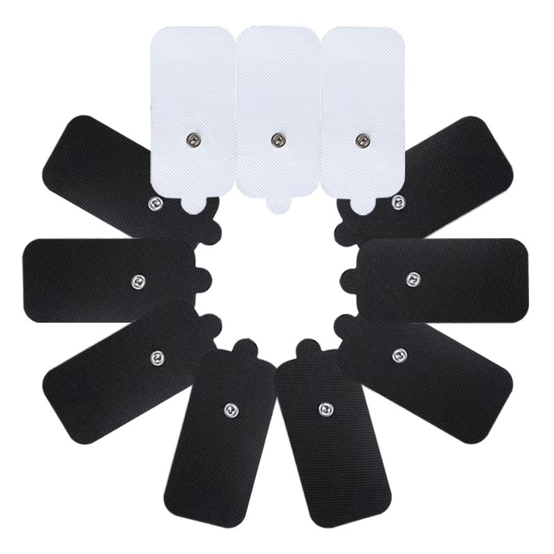 Yinhang Elektrodenpads aus Vliesstoff, 5 Stück selbstklebende Gel-Aufkleber für elektrische Muskelstimulatoren, Weiß und Multicolour, B: 10 cm, H: 5 cm - Bild 4