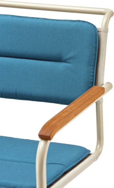 Thonet Kissenset für S 33 34 N in Blau mit Outdoor-Stoff und Reversibelfunktion - Bild 1