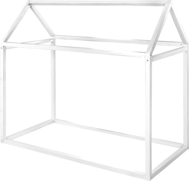 Roba Montessori Hausbett aus Massivholz in Weiß - Bild 1