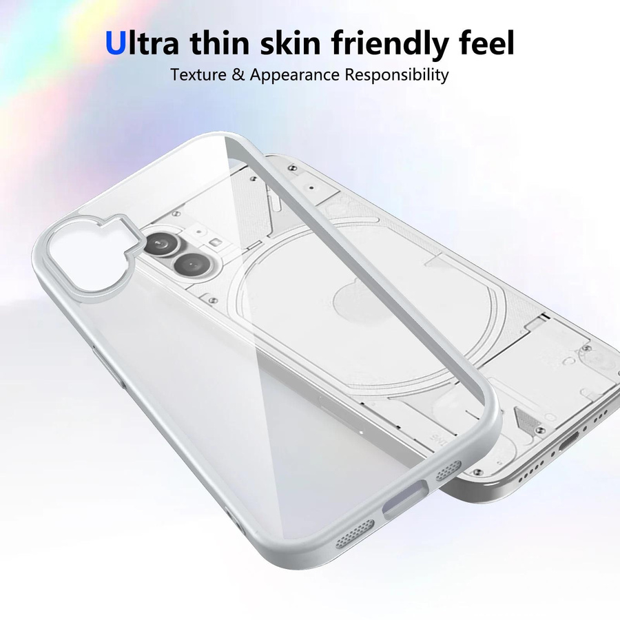 Bloom Habitat Air Cushion Handyhülle für Nothing Phone 1 5G, Stoßfestes Silikon Bumper Case, Transparent Matt - Bild 2