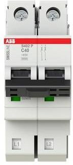 ABB S402P-C40 Leitungsschutzschalter 40A 415V in Weiß - Bild 1