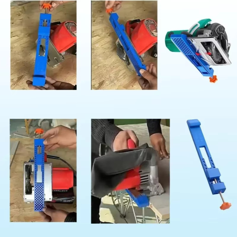 JUSTINLAU Kreissäge Fräsen Positionierungsklemmen mit einstellbarem Guide und Zwei-Wege-Reverse-Schnalle in Blau - Bild 5