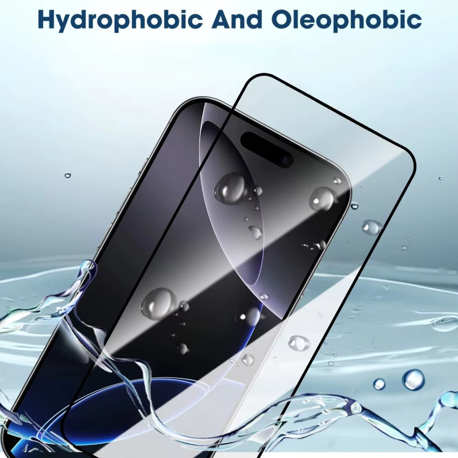 DIXSG 3er Set Full Cover Displayschutzfolie aus gehärtetem Glas in Transparent für iPhone 17 16 15 14 13 12 11 Pro Max Plus XR XS - Bild 4