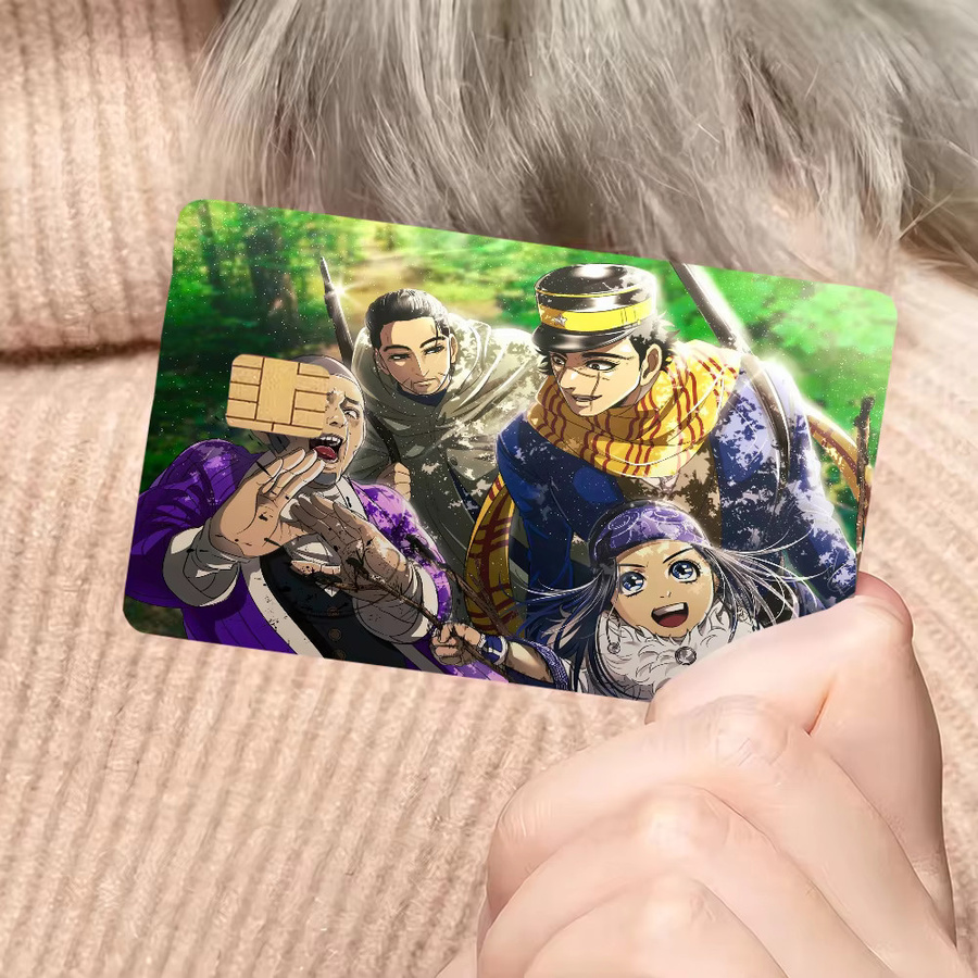 Golden Kamuy Poker Aufkleber in Gold und Multicolour für Kreditkarten und Debitkarten - Bild 5