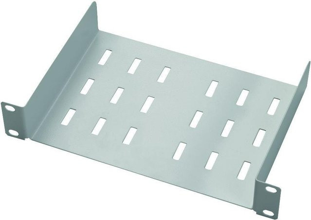 Lanview RA10100WH 1U Patchpanel Weiß mit 10 ovalen Anschlüssen und 254 mm Breite - Bild 1