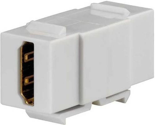 Rutenbeck Kommunikationsadapter Keystone KMK-HDMI in Weiß - Bild 1