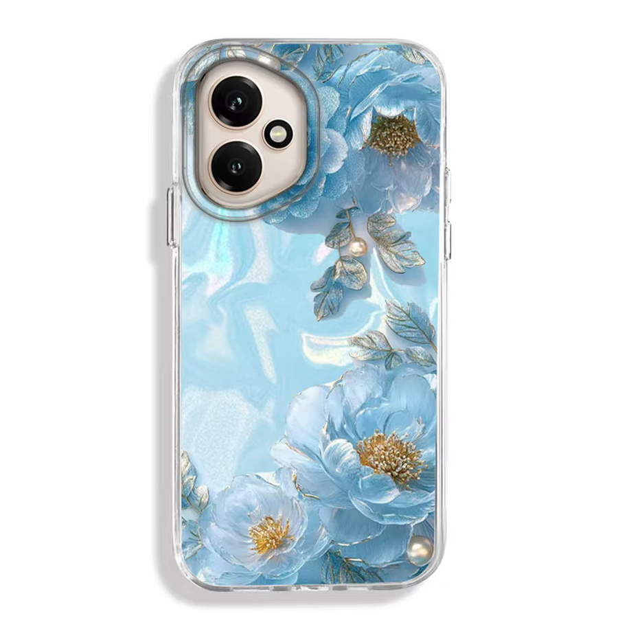 FunYudas Handyhülle mit blauem Rosen-Blumenmädchen Design für Honor 5G Modelle - Bild 3