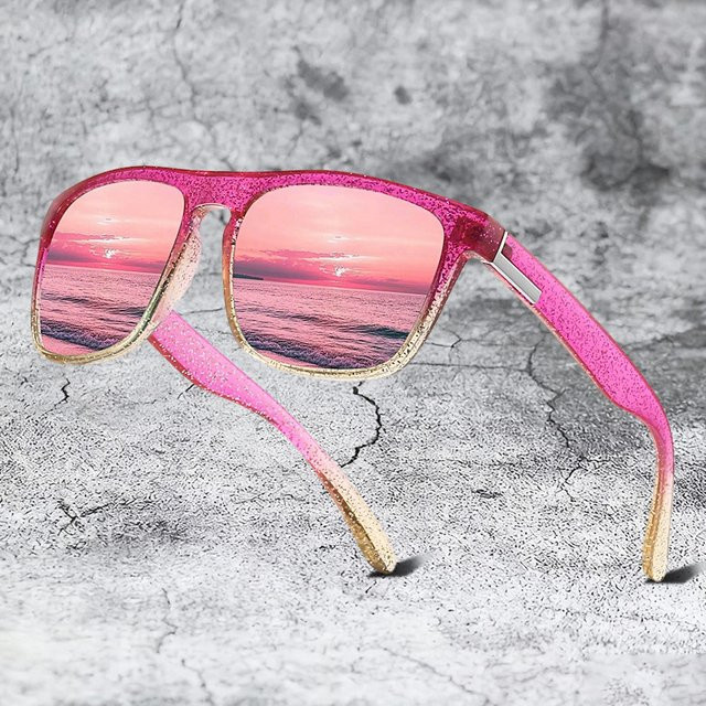 WSZ Sonnenbrille, square, Vollrand, pink, Kunststoff, Unisex - Bild 1