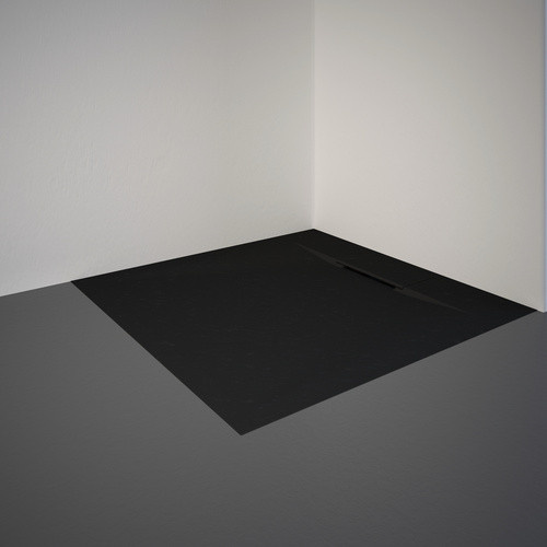 Schulte Duschwanne DWM-Tec ExpressPlus Extraflach Quadrat in Anthrazit Grau B/T: 90 x 90 cm - Bild 2